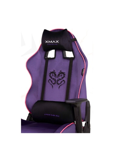 Rio Balerion Terletmez Kadife Kumaş Mor Gaming Oyuncu Koltuğu -5 Mor