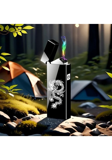 Willowhaven Usb-c Rüzgar Geçirmez Elektrikli Çakmak Altın Led Ekranlı Kamp Altın