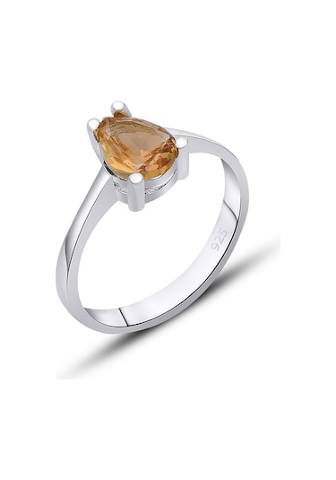 Gümüş Rodyumlu Zultanit Taşlı Yüzük Renk Değiştiren Yüzük St299 Gümüş