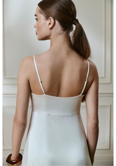 Reya Uzun Üst Beyaz