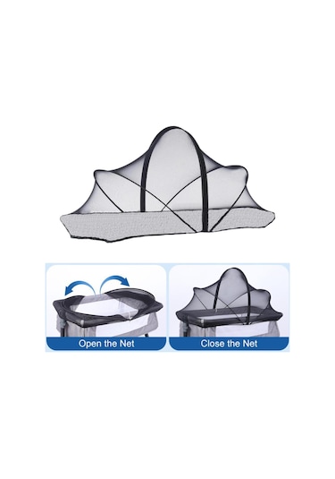 Suntek Bebek Beşik Net Çıkarılabilir Koruyucu Siyah-s