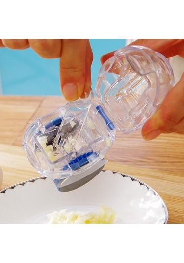 Pazly Cbtx Mutfak Rulo Sarımsak Kesici, Hızlı Taşlama, Sarımsak Aracı Rastgele Renk Teslimatı Çok Renkli