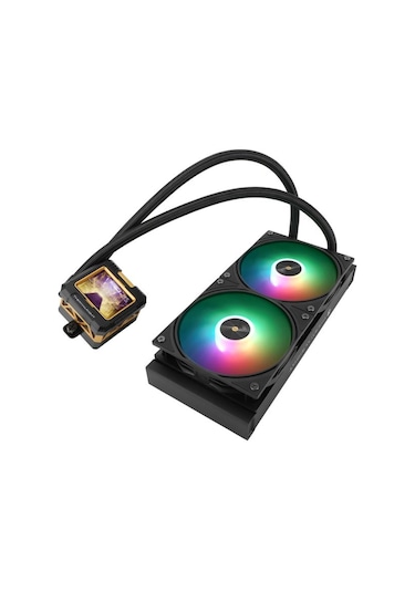 Thermalright Frozen Warframe 240 Black ARGB 240 MM Intel-AMD Uyumlu İşlemci Sıvı Soğutucu Siyah + TF7 Termal Macun