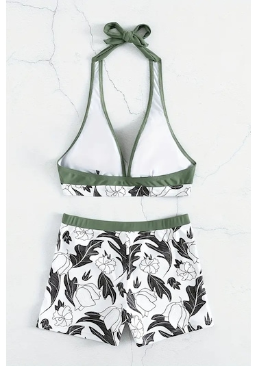 Angelsin Baskılı Deniz Şortu Çok Renkli