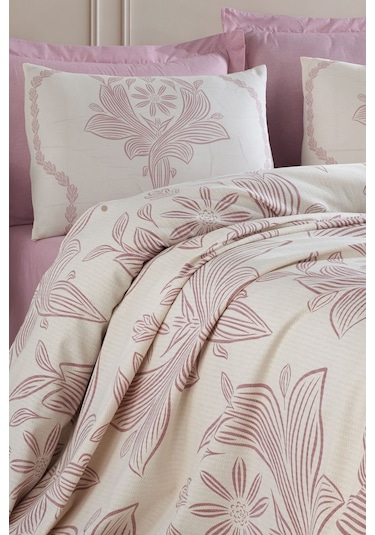 Doğal Pike Baskılı Çift Kişilik Jumbo Gülkurusu Gülkurusu