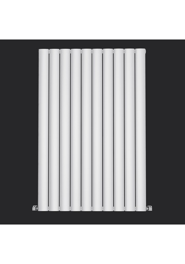 1400x795mm Lilac Dikey Beyaz Alüminyum Radyatör Dekoratif Tasarım