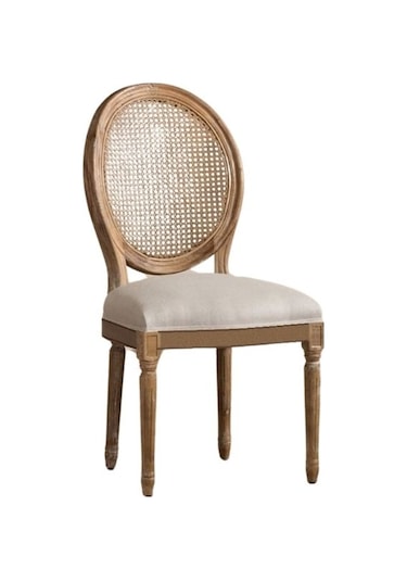 Madalyon Hazeranlı Sandalye Natürel