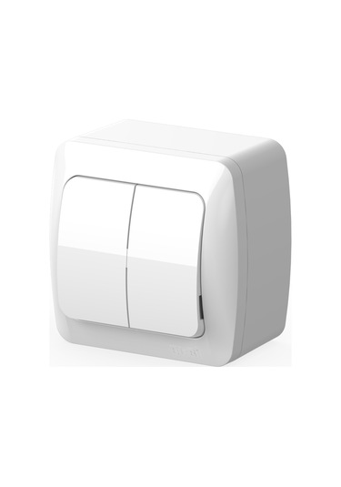 Elbi Alsu 07 Beyaz Sıvaüstü Komütatör Ip20