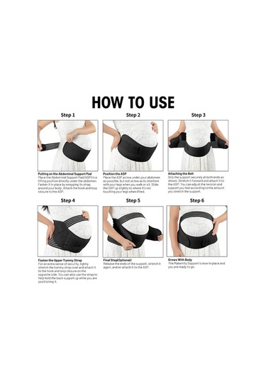 Trendooze Tfd-33248 Nefes Koruyucu Kadın Hamile Bel Bant Bandı Ayarlanabilir Alabilen Mr