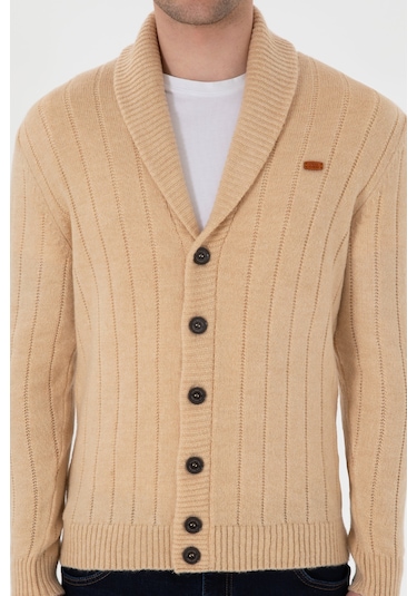 U.s. Polo Assn. Erkek Kum Hırka Triko 50297061-vr085 Kum