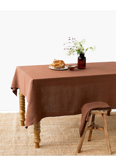 Wellstil Premium Masa Örtüsü Kahverengi
