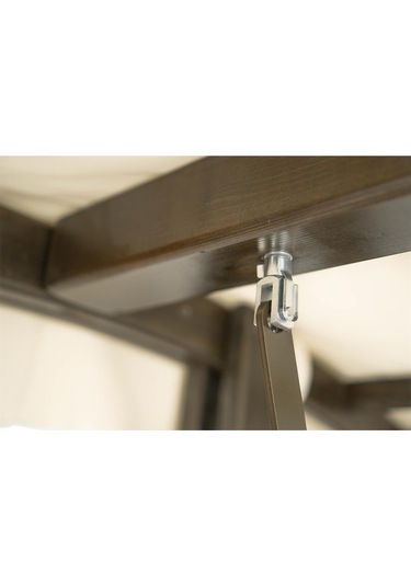 Akasya Ladin Ahşap Salıncak Dış Mekan Bahçe, Teras Salıncağı -krem Krem