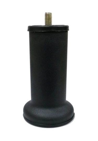 Mobilya Baza Ayağı 12 Cm Texture Siyah 3/8" Kalın  Diş