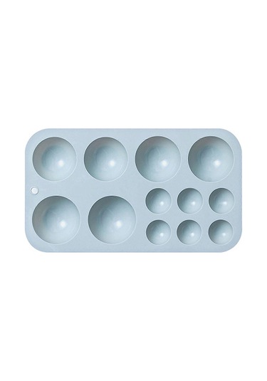 Silikon Kalıp Çikolata Yarım Daire Şeklinde Fondan Kek Şeker Kura Diğer