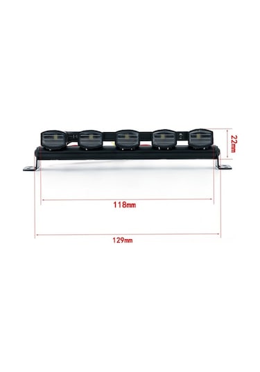 Didadodo Trx-4 Scx10 İçin 5 Led Aydınlatma Seti - 5v-7.4v Alüminyum Rc Aksesuarı, Kit