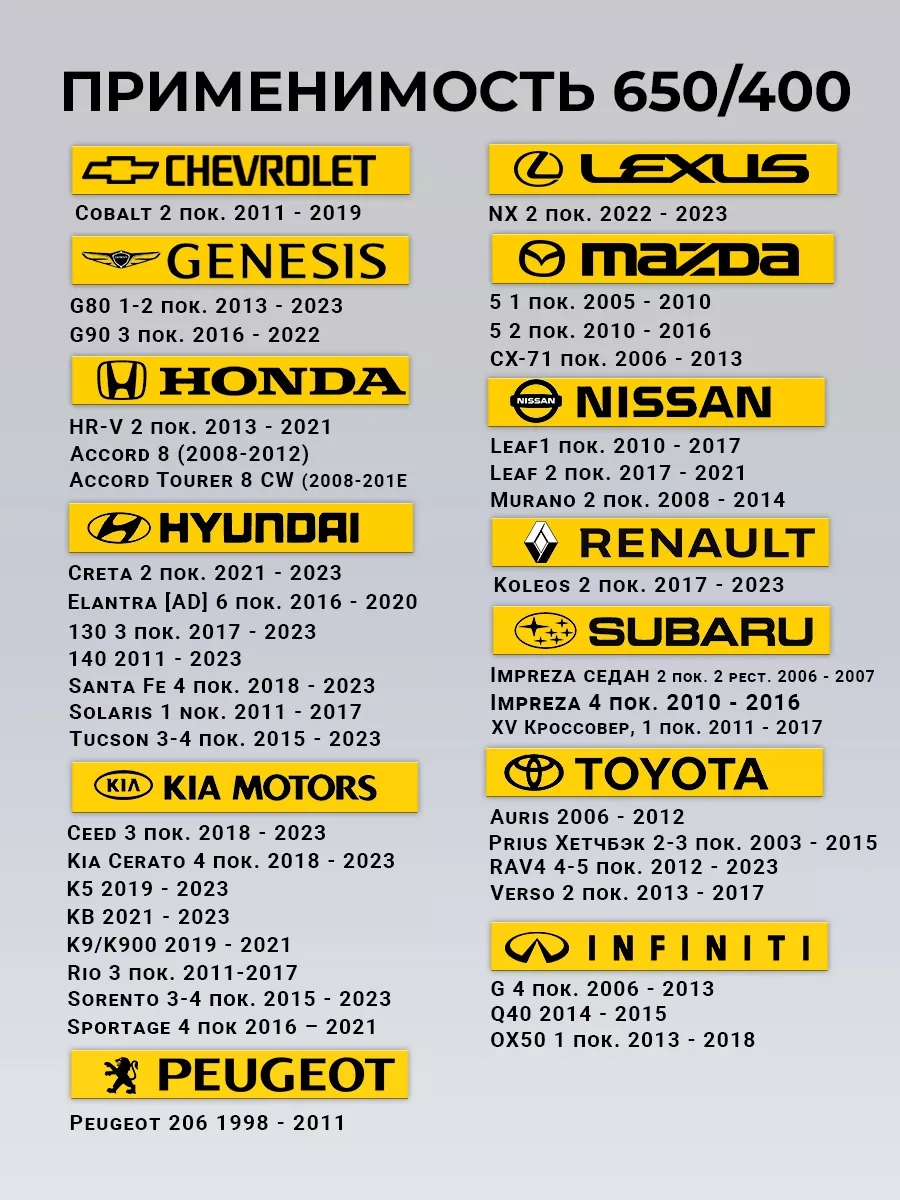 Rich Car Hibrit Cam Silecek Lastikleri 650/400 230851160