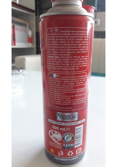 Nano Bor-X Dizel Enjektör Temizleyici 600 Ml