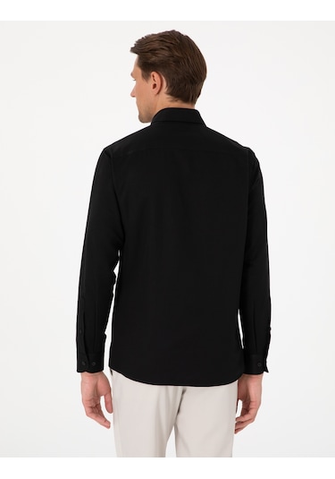 Pierre Cardin Erkek Siyah Gömlek Desenli 50306996-vr046 Siyah