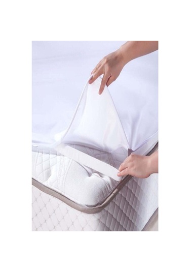 Micro Su Sıvı Geçirmez Alez Yatak Koruyucu Çift Kişilik 160 200 Beyaz