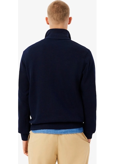 Lacoste Yarım Fermuar Sweatshirt Lacivert