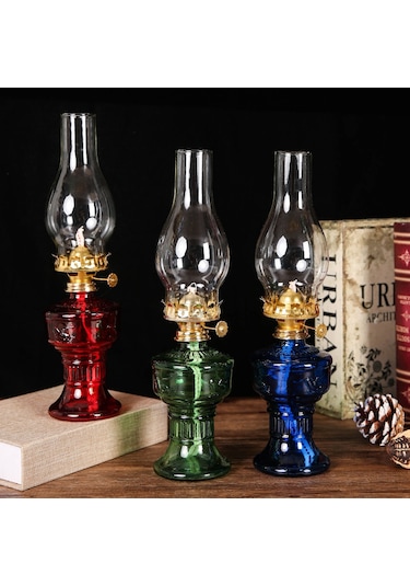 Reedark Lotus Desenli Vintage Petrol Lambası - Kamp, Bahçe Ve Ev Dekoru İçin Kullanıma Elverişli Zirve Kalite Lamba Diğer