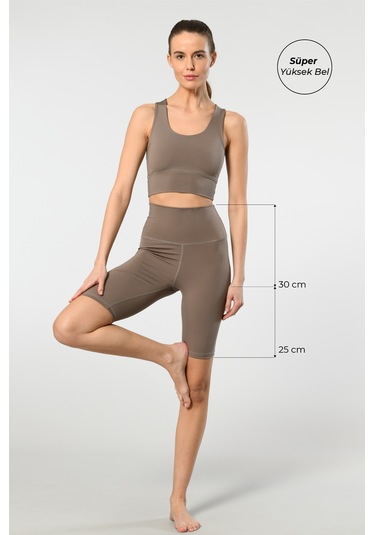 Kadın Süper Yüksek Bel Bisikletçi Tayt 001