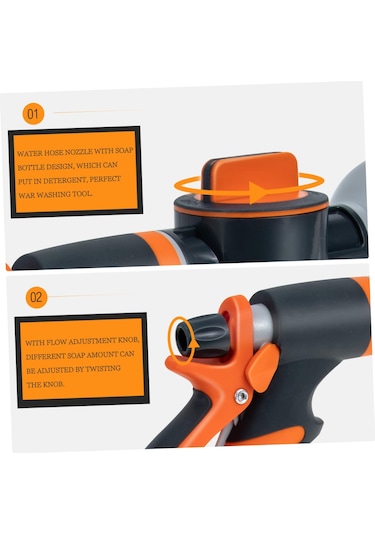 Qianfan Bahçe Sulama Başlığı Ayarlanabilir Hortum Başlığı