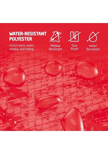 Novahub Su Geçirmez Yılbaşı Ağacı Saklama Çantası - Dayanıklı Pe, Renkli Etiket Penceresi Kırmızı Kırmızı