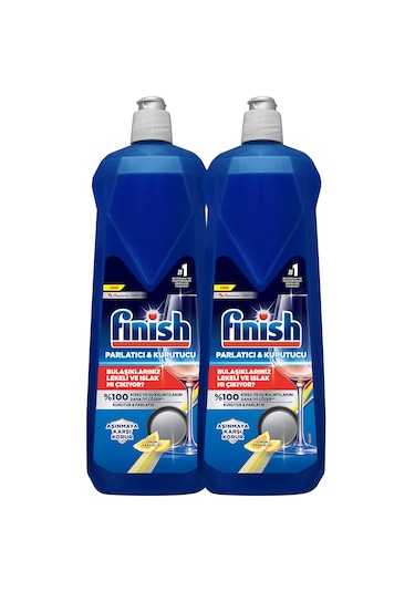 Finish Bulaşık Makinesi Parlatıcı & Kurutucu Limon Ferahlığı 2 x 800 ML