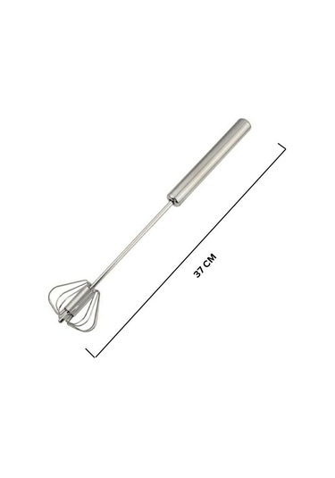 Hometarz Basmalı Çırpıcı Karıştırıcı Otomatik İnox Çelik 36CM