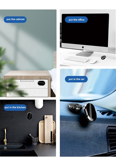 Cbtx 360 Derece Dönen Manyetik Araba Kontrol Paneli Cep Telefonu Tutacağı Katlanır Cep Telefonu Braketi - Siyah