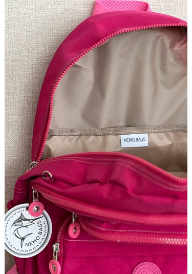 Nemo Group Fuşya Okul Sırt Çantası Krinkıl Kumaş Fuşya