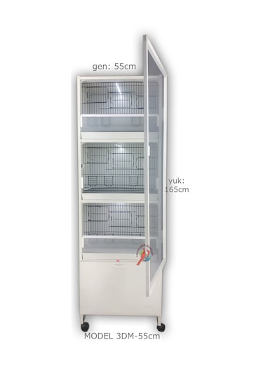 İstanbul Kafes Model 3D Pvc Kuş Dolabı