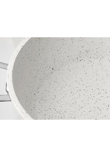 Taç Granit Döküm Derin Tencere 28 Cm Beyaz - Tac-3427