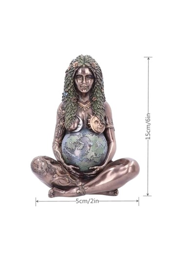 Symbee Antik Yunan Mitolojisi Gaia Tanrıça Heykeli: Yaşamın Kaynağı, Detaylı Rölyef, Dayanıklı Reçine Malzeme Diğer