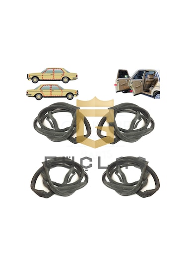 Mercedes W123 Kapı Toz Fitili - 123 Kasa 1976-1985 Kapı Lastiği