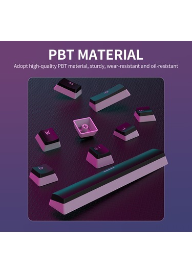 Lemestar Ajazz Pbt Pudding Mekanik Klavye Tuş Takımı - 108 Tuş, Donuk Yüzeyli, Beyaz Renk