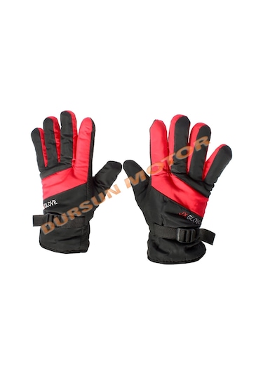 Motosiklet Kişlik Kalin Eldiven Mavi-Kirmizi-Gri 514415821