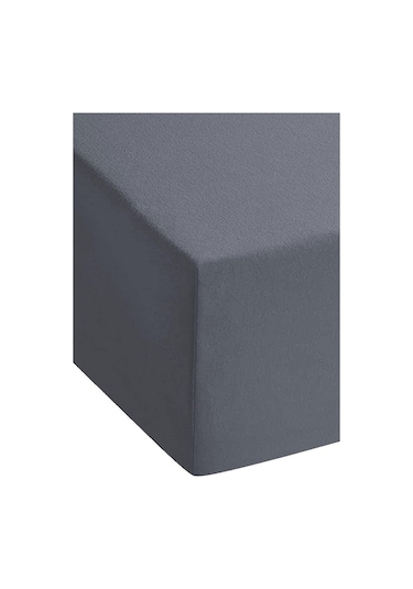 3 Adet Düz Pamuklu Tek Kişilik 90 X 200 Cm Lastikli Penye Çarşaf-antrasit