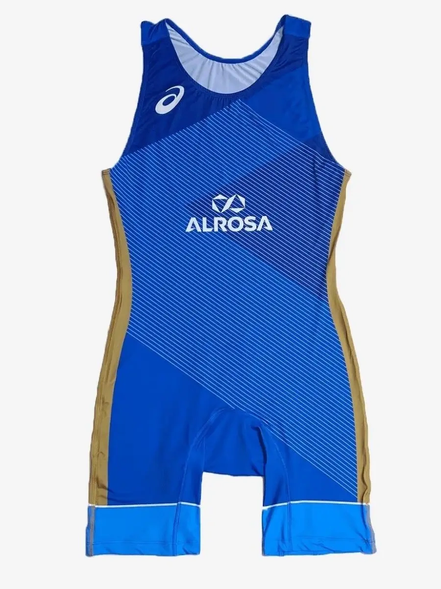 Asıcs Alrosa Logo Güreş Mayosu 159014054 Mavi