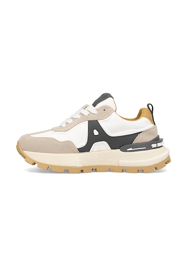 Guja 25k507 Erkek Klasik Sneaker Bej Bej