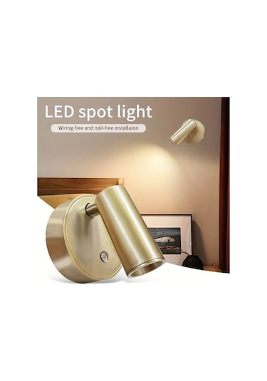 Fastbuy Turuncu Manyetik Karartılabilir Duvar Lambası 3 Renk Uzaktan Kumanda Şarj Edilebilir Turuncu