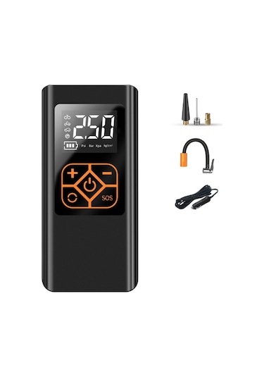 Araba Taşınabilir Mini Lastik Akıllı Hava Kompresör & Hava Pompası, Stil: Kablolu