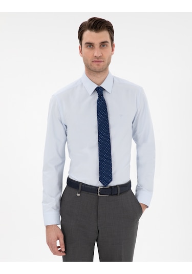 Pierre Cardin Erkek Açık Mavi Gömlek Basic 50307297-vr003 Açik Mavi
