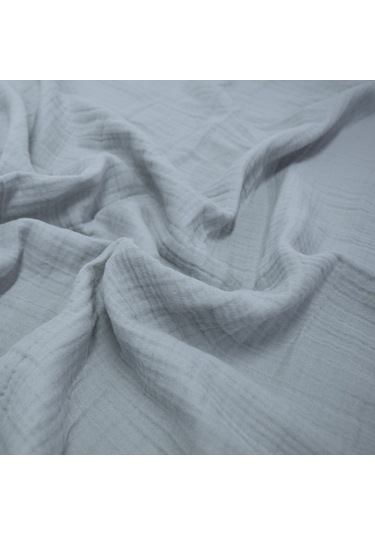 Ezh Pamuklu 4 Kat Müslin Bebek Battaniyesi 120 X 110 Cm Buz Mavisi