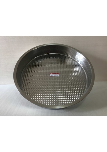 Çiğ Köfte Tepsisi - 4 Numara - Çelik Leğen Motifli - 47 CM