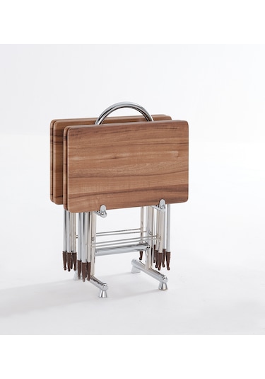 Orkide Kahvrengi 4'lü Çanta Sehpa