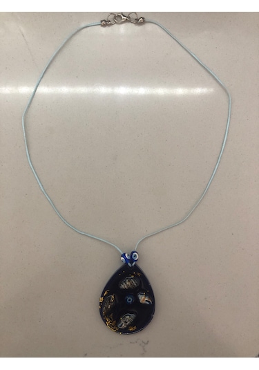 Lim10lubahce Deniz Kabuklu Lacivert Kolye Lacivert