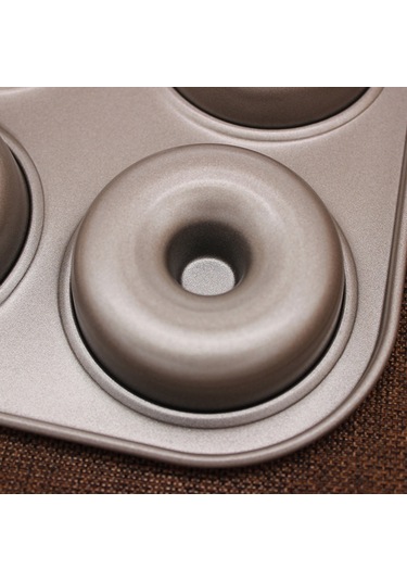 Qingmipy 12'li Karbon Çelik Pasta Kalıbı - Donut, Kurabiye, Tatlı Pişirme Aracı - Dayanıklı, Paslanmaz, Ev Fırında Kullanıma Uygun Çok Renkli