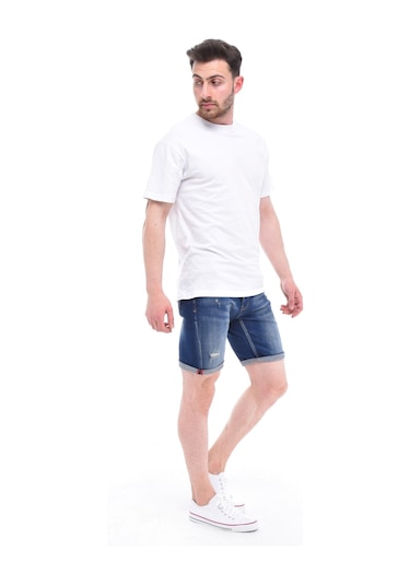Cedy Denim Erkek Kot Şort Slim Fit Jean Şort - C342 S